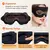 Máscara de dormir 3d 100% bloquekout luz máscara de sono para os olhos máscar - comprar online
