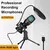 Lefon microfone condensador usb rgb microfone de gravação de mesa para pc port - comprar online