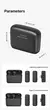Microfone de Lapela Sem Fio Ulanzi J12 DJI Action 5 Android Iphone 800mAh