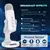 Microfone Profissional Branco Para Gravação de Estúdio, PC, Computador, Jogos, Streaming, Podcasr na internet