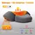 Travesseiro cervical massageador elétrico, compressa quente, massagem vibratór