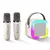 Mini Karaokê Auto-Falante com 1 ou 2 Microfones Bluetooth - Prisma Store