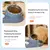 Recipiente de comida com bebedouro para animais de estimação alimentado tigela - comprar online