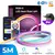 Fita de luz neon LED RGB inteligente, lâmpada de silicone, aplicativo de controle, WIFI, Tuya, Alexa
