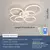 Lustre LED Inteligente Neo Brilho com Controle e App – Compatível com Alexa, Moderno e Regulável para Sala, Quarto e Escritório - Genius Connect Home