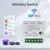 Interruptor Inteligente Wi-Fi Tuya 16A – Mini Receptor RF 433MHz, 1/2/3 Gang, Controle por App, Alexa e Google Home - Genius Connect Home