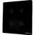 Interruptor Inteligente Wi-Fi 4x4 com 4 Botões Preto SY-BR4-B-4X4 – Novadigital para Casa Automatizada na internet