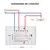 Interruptor Inteligente Wi-Fi para Ventilador e Luz – Touch Screen, Controle por App Tuya e Assistentes de Voz