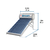 Calentador solar de agua, 12 tubos, 150L, 4 personas, Foset en internet