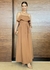 Vestido longo babado alça fina - comprar online