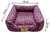 Cama para Cachorro Quadrada Impermeavel Luppet Oncinha Pink (LP80210-05) - loja online