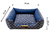 Cama Quadrada para Cachorro ou Gato Luppet Marinho Geometrico (LP88018-04) - Bicho Mimado