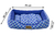 Cama Retangular para Cachorro ou Gato Luppet Azul Geométrico (LP9021-01) - Bicho Mimado