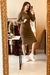 VESTIDO CANELADO MIDI - comprar online