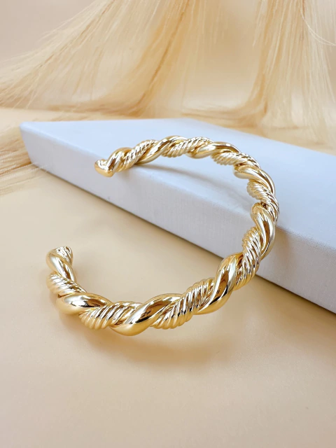 Cód. PL0877 - Bracelete Dois Fio Torcido - comprar online