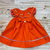 VESTIDO BABADO BORDADO - LARANJA - comprar online