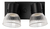 Aplique Doble Pared Spot Lampara Tulipa Negro Pvc en internet