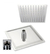 Ducha Cuadrada Lluvia Acero Inox 20x20cm + Barral 35cm en internet