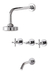 Griferia Ducha Embutir Baño Ducha Metalica Majos Arion Cruz - comprar online