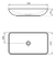 Bacha De Apoyo Slim Rectangular Baño Ferrum Milos Lk182-b en internet