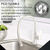 Griferia Cocina Monocomando Flexible Agatha Vasser Blanca - Lopez Gas