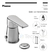 Griferia Bidet Monocomando Metalico Piazza Next Cuadrada Color Cromado - comprar online