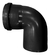 Codo 87º 30 110mm Macho Hembra Desague Pvc 3 Unidades Negro en internet