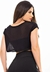Blusa Transparente Preta Cropped Tela | REF: LX300 - UpFit