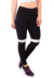 Calça com Detalhe Branco Legging Fitness Preto | REF: LC42 - UpFit