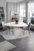 Mesa Triangular Laca Branco com Tampo de Vidro - comprar online