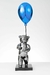 Escultura de Urso com Balão Azul - comprar online
