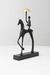 Escultura Cavalo Preta e Dourado - comprar online
