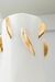 Vaso de Cerâmica Branco e Dourado Grande