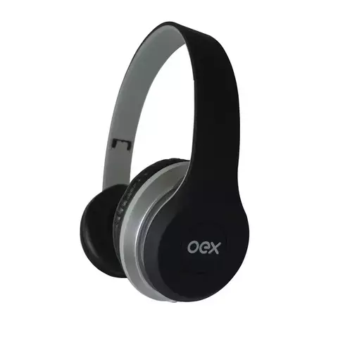 Combo Headset E Fone De Ouvido Com Microfone Oex Twin Hf100 - Preto