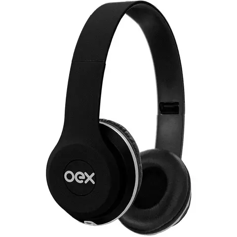Fone De Ouvido Oex Style Hp103, P2 De 3.5mm, Preto Dobrável - Função Hands Free