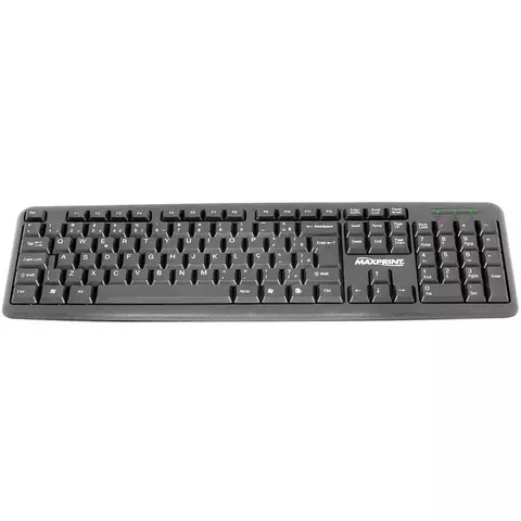Teclado Multimidia com fio usb Maxprint 608145