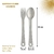 Kit Colher e Garfo de Cozinha Industrial em Alumínio Fundido Reforçado – 34cm | Alta Resistência e Durabilidade - loja online
