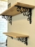 Prateleira com Cantoneira Mão Francesa e Madeira 75x25 | Estante Suspensa Decorativa - loja online
