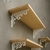 Prateleira com Cantoneira Mão Francesa e Madeira 100x30 | Estante Suspensa Decorativa