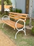 Banco de Jardim Arco Íris Plus 8 Réguas 150cm Madeira de Lei - Praça e Área Externa - Pés em Alumínio Fundido - comprar online
