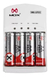 Kit Carregador Rápido Bivolt + 4 Pilhas Aa Aaa Recarregável - NOVAREDESTORE