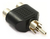 Plug Adaptador Spliter Divisor 2rca Femea 1 Rca Macho - comprar online
