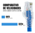 Kit 50 Unidades Cabo De Rede Patch Cord Rj45 Cat5e Azul 1mt na internet