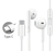 Fone De Ouvido 1,2m Qualidade Na Batida Fo41 Usb P Tipo C Cor Branco - loja online