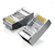 04 Un Conector Cat6 Rj45 Blindado Rede Gigalan Macho