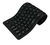 Teclado De Silicone Dobrável Com Fio Usb Para Pc Note Preto