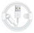 Cabo Usb Carregador P/ iPhone 8 X Xr Xs 11 12 13 Pro iPad Cor Branco - NOVAREDESTORE