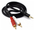 Cabo De Áudio Estéreo Auxiliar P2 X 2 Rca Macho 2m - NOVAREDESTORE