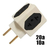 Benjamim Plug Adaptador Elétrico Cubo 4 Tomadas