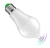 Lâmpada Led De Presença E27 Bulbo Luz Fria Bivolt C/ Sensor